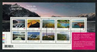 Canada 2020 " From Far And Wide " Souvenir Sheet,  Vf