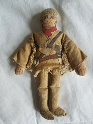 Davy Crockett 7 " Plush Rag Doll 1979 Alamo Congressman