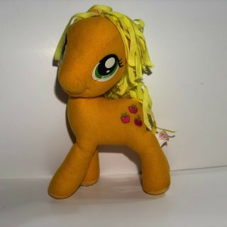 12 " My Little Pony Apple Jack Plush Stuffed Animal By Hasbro Yellow
