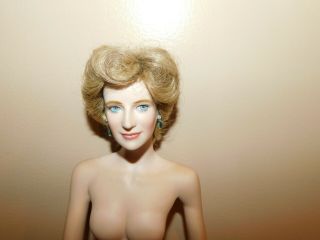 Franklin Princess Diana Porcelain Nude Princess Of Elegance Doll