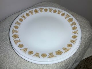 Vintage Corelle " Butterfly Gold " Set Of 4 Lunch Plates By Corning