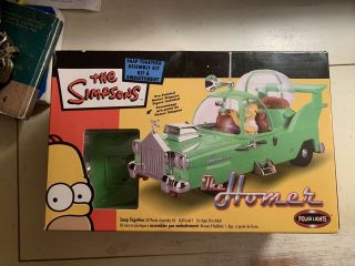 The Simpsons - The Homer Car 2003 Snap Together Model Kit By Polar Lights