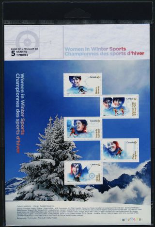 Canada 3079 Mnh Women In Winter Sports,  Skiing,  Ice Hockey,  Skating