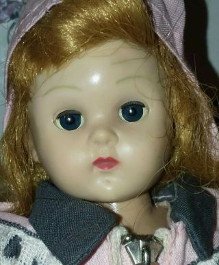55 - 56 Vintage Vogue Ginny Doll PLW,  ski suit blue eyes redhead 2