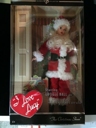 Barbie Doll 2008 I Love Lucy The Christmas Show Santa Lucy Ricardo