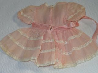 Vintage 1950s - 60s TERRI LEE Doll Pink Dress & Red Outfit with Apron 2