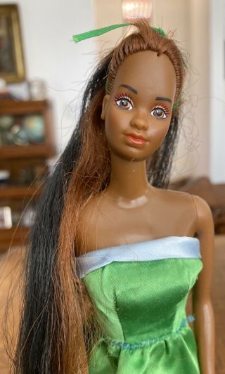 Vintage 1966 Black African American Barbie Doll Mattel Bendable Legs Tnt