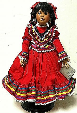 Danbury 19 " Gabriella Cinco De Mayo Mexican Girl Doll By Donna Rubert