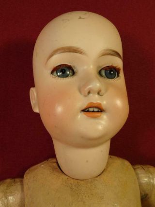 Large Antique German Doll C.  M.  Bergmann 24 " Bisque Socket Head For Restoration