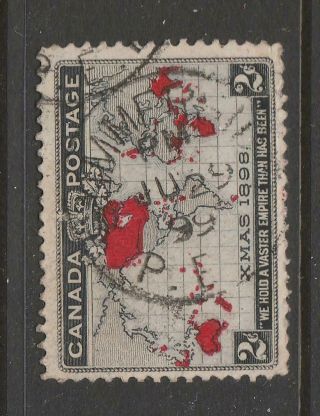Canada Summerside Pei Queen Victoria 2c Map 1899 Pm Sock On The Nose Cancel