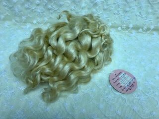 Gorgeous blonde mohair doll wig - sz.  10 - 11 