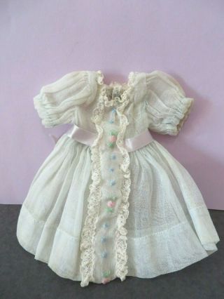 Rare Vintage Madame Alexander Tagged Organdy Dress W Embroidery For Betty Dolls