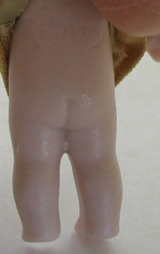 ADORABLE 2 ANTIQUE HERTWIG GERMANY BISQUE DOLLS MINI BOY & GIRL JOINTED ARMS 2 