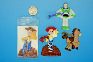Vintage Toy Story 2 Danglers - Set Of All 4 - From General Mills Disney Pixar