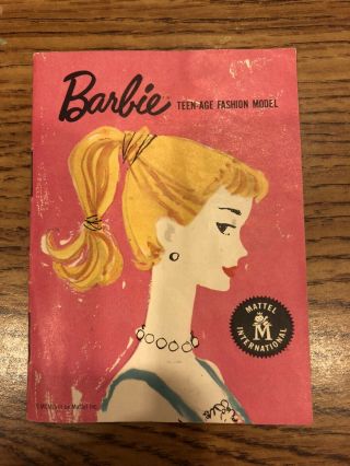 Vintage Barbie 1 Booklet With All Three Outfits Inc.  Gay Parisenne