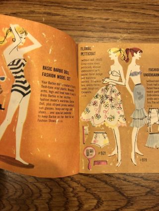 Vintage Barbie 1 BOOKLET With ALL THREE Outfits inc.  Gay Parisenne 3