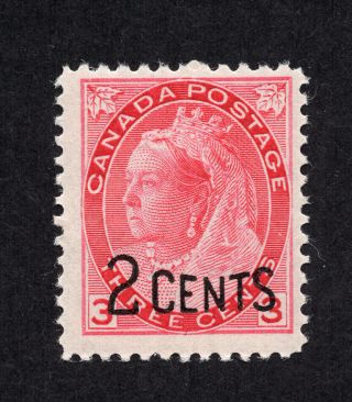 Canada 88 2 Cent On 3 Cent Carmine Numeral Provisional Issue Mnh