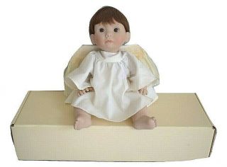Lee Middleton Little Angel Doll Wings Halo White Dress 14 " Signed Numbered 1979
