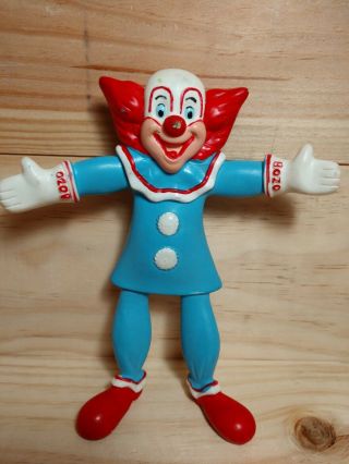 Bozo The Clown Vintage Bendable 6 " Figure Toy Figurine Bendy (jesco,  1987)
