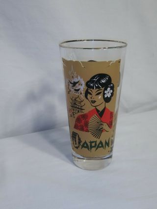 Vintage Libbey Cities Of The World Cocktail Highball Glass Japan