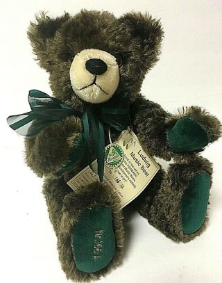 Hermann Limited Edition Ludwig Music Bear 13 " Brown Mohair Wind - Up Teddy