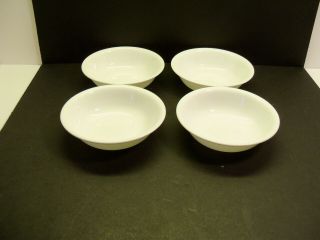 Set Of 4 Corelle White 5 3/8 Inch Berry,  Fruit/ Dessert Bowls