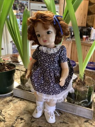 Doll 16 " Terri Lee With Auburn Raysheen Hair With Clothes