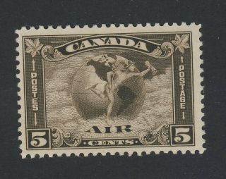 Canada Airmail Stamp C2 - 5c Mercury With Scroll Mlh F/vf Guide Value=$50.  00