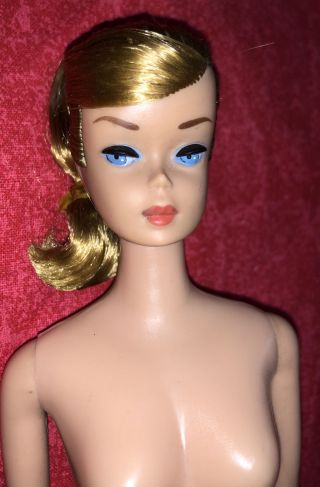Vintage Swirl Ponytail Barbie Doll Orig Paint 1960’s Blonde 2