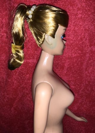 Vintage Swirl Ponytail Barbie Doll Orig Paint 1960’s Blonde 3