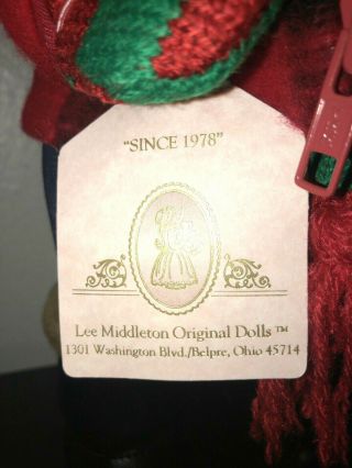 Lee Middleton Doll Little Angel - Holiday Boy w/ Scarf Artist Signed 3