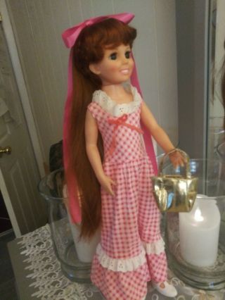 Vintage Ideal Crissy Chrissy Doll 18 Grow Hair Doll W/ Purse
