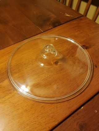 Pyrex Corning Ware A - Y 626 - C Clear Round Casserole Replacement Lid Dome Knob