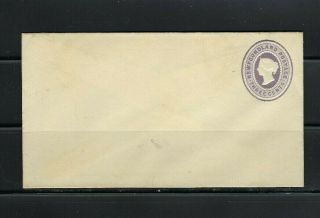 Newfoundland Qv U1 3 Cents Embossed Envelope Postal Stationery