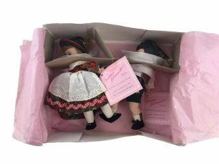 Vintage Madame Alexander Alpine Twins Doll 8 " Exclusive For The Christmas Shoppe