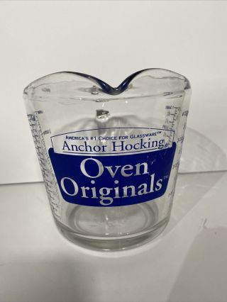 Anchor Hocking Oven Originals 4 Cup 1 Qt Glass Measuring Cup 499 D Handle
