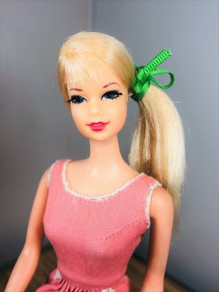 Vintage Barbie Platinum Blonde Talking Stacey Doll 1125 Twist N Turn Tnt Body