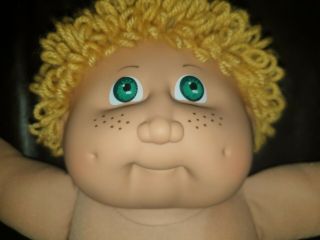 Cabbage Patch Jesmar 2 mustard haired boy with green eyes and freckles 2