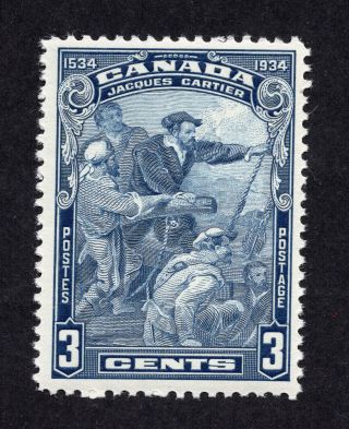 Canada 208 3 Cent Blue Jacques Cartier Issue Mnh