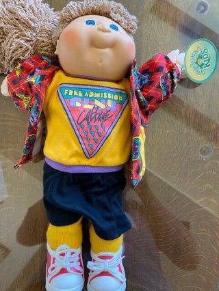 Vintage Coleco 1989 Cabbage Patch Kids Doll Cpk Club Admission.