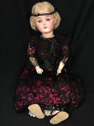Antique Armand Marseille Queen Louise 100 Bisque Doll Head W/ Composite Body