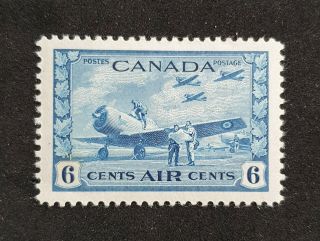 Sg 399 Canada 1942 Air Stamp - 6c Blue - Mounted