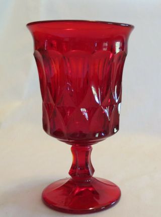 Noritake Perspective Ruby Red Footed Iced Tea Tumbler (s)