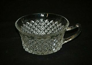 Old Vintage Miss America Clear By Anchor Hocking 2 - 1/8 Flat Cup Depression Glass