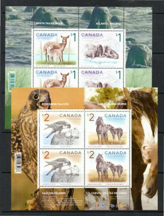 Canada 1997 Fauna Minisheets Sg,  Ms1762d U/mint Lot L1131