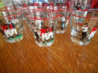 6 Vintage Bar Ware Libbey Mr.  Pickwick Dickens Lowball Whiskey Cocktail Glasses