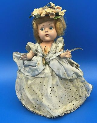 Vintage 1950s Vogue Ginny Painted Eye Fairy Godmother Doll