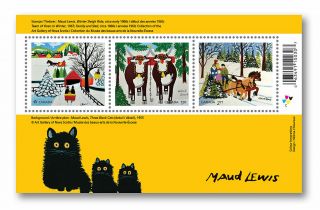 Canada Christmas Maud Lewis Souvenir Sheet Mnh 2020