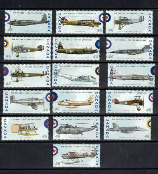 Canada - 1999 Canadian Air Forces - Scott 1808a To 1808p - Mnh