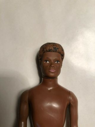 Vintage 1970 TOPPER African American boy doll Van Dawn friend worn 2